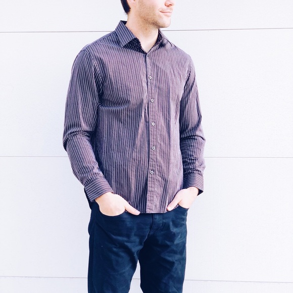 Michael Kors Striped Dress Shirt - Picture 4 of 8